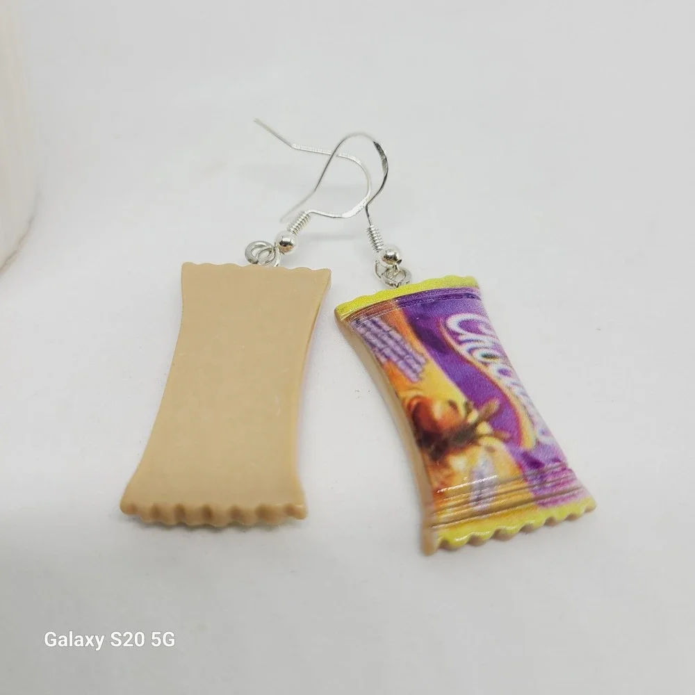 Handmade Snacks Theme Earrings Fun Novelty Food Jewelry Women NEW - Picture 3 of 6